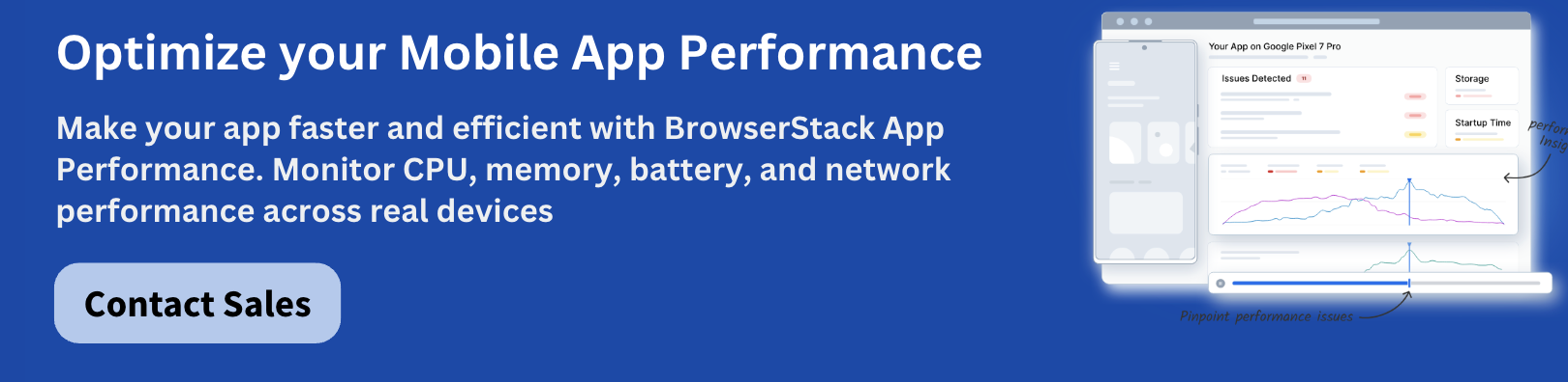 BrowserStack App Performance banner